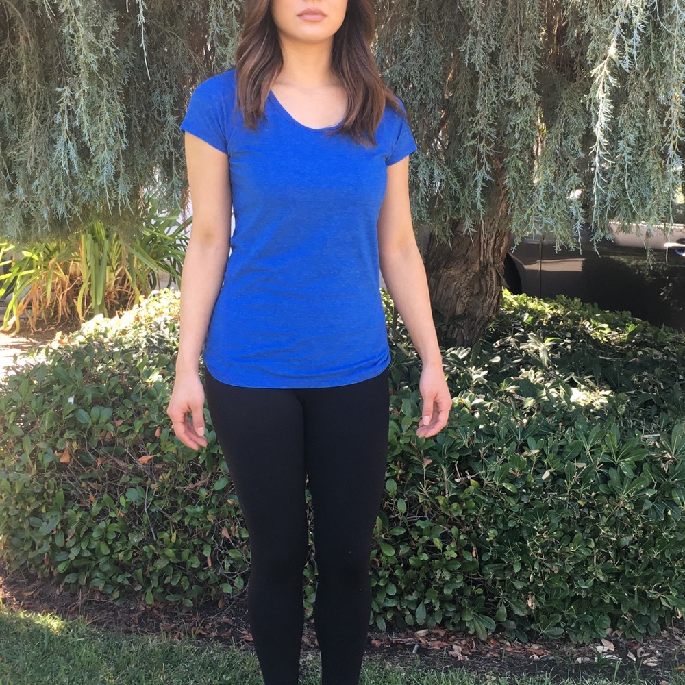 Basic Blue Workout Top